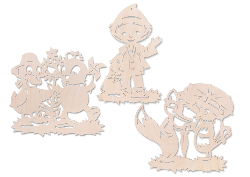 Unser Sandmännchen & Freunde - Holz-Fensterbilder 