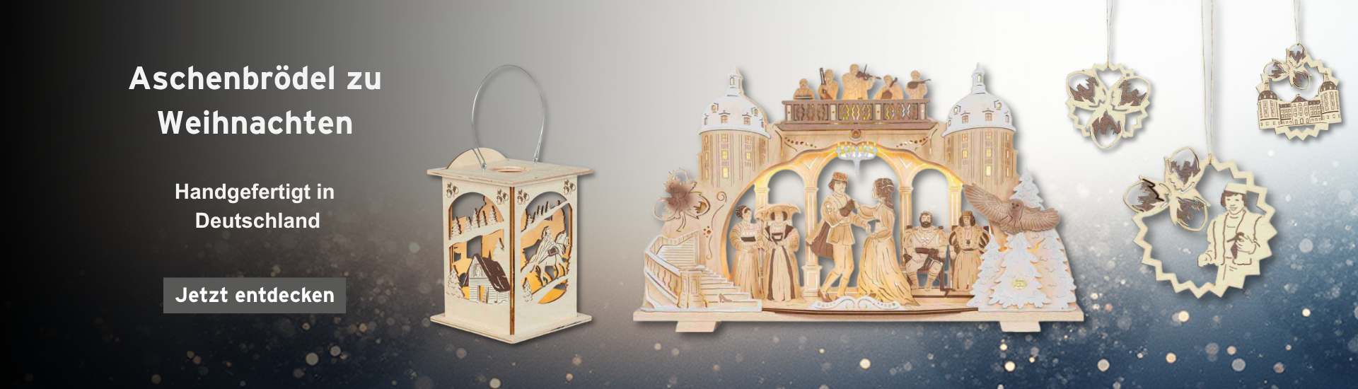Aschenbrödel Holzkunst Weihnachten im rbb Shop