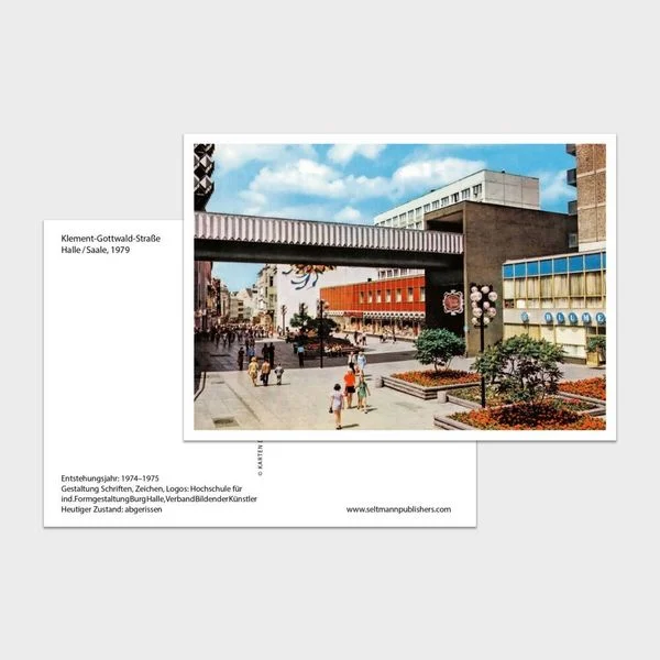 Karten der Moderne - Hardcoverbuch mit 100 Ansichtskarten aus der DDR