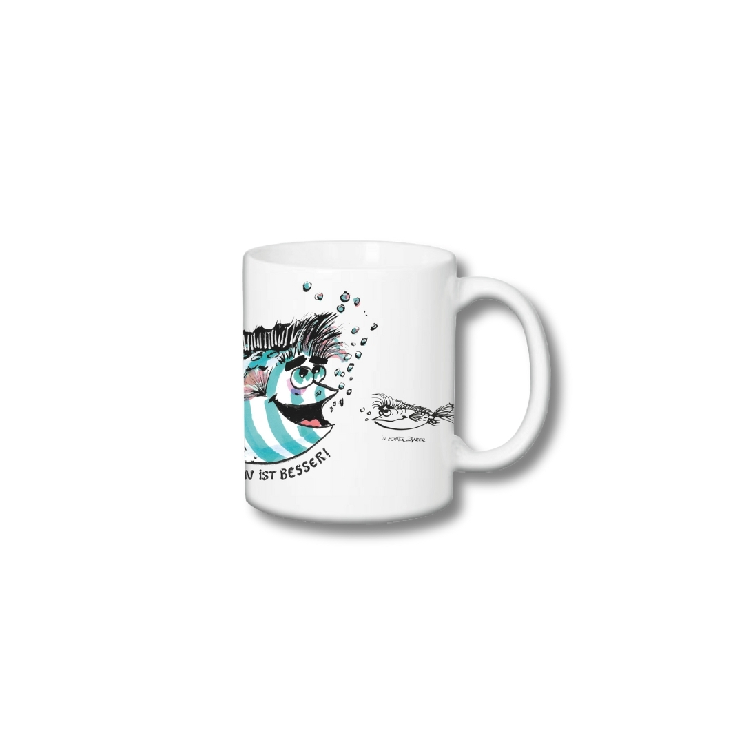 Zusammen ist besser - Tasse - Frank Zander Edition 2025 - rbb 88.8 - Seitenansicht 2