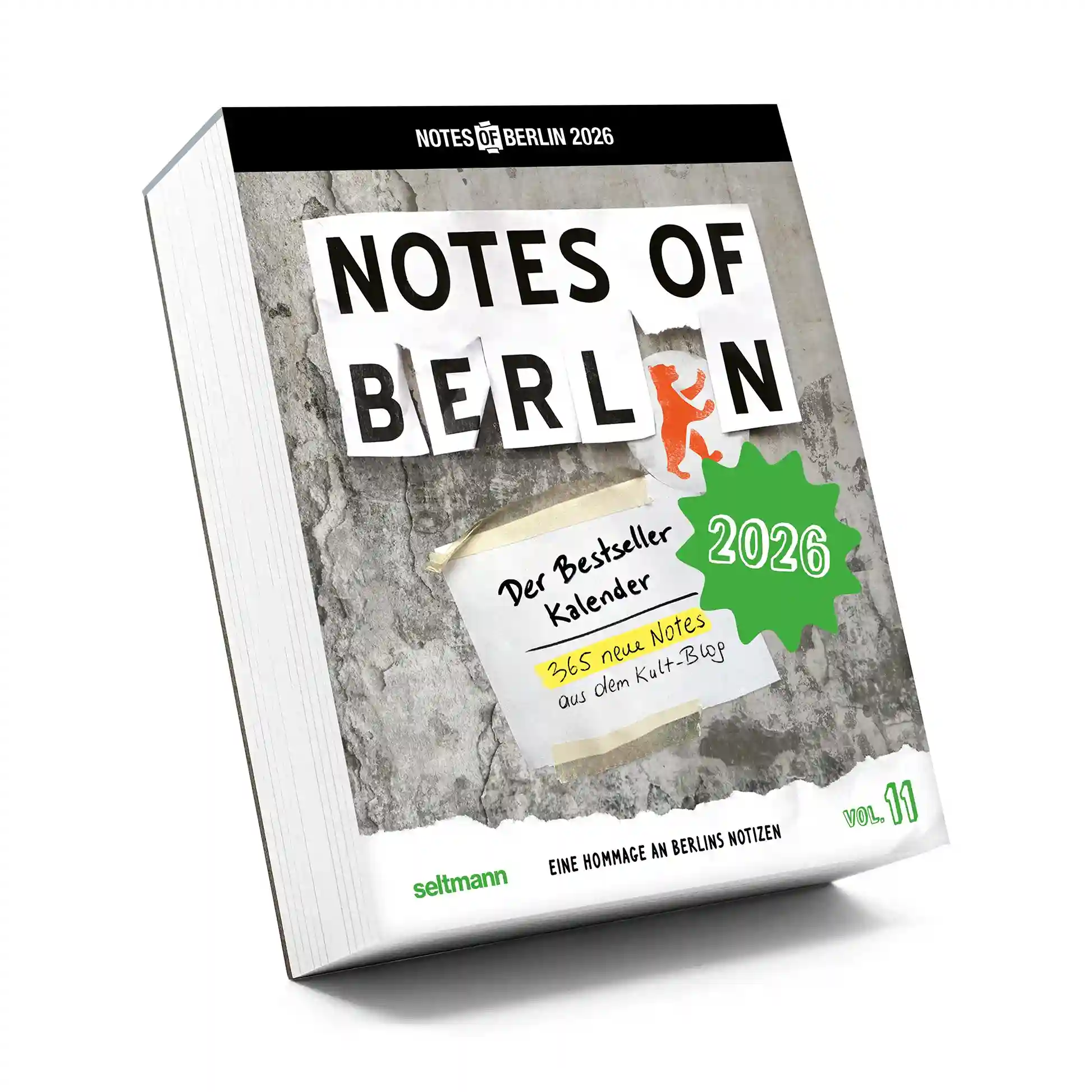 notes of berlin kalender zwei null zwei sechs cover schraeg