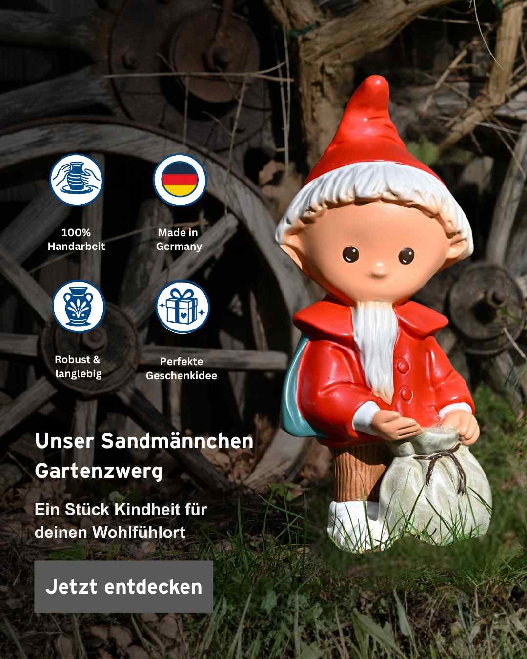 Sandmann Gartenzwerg