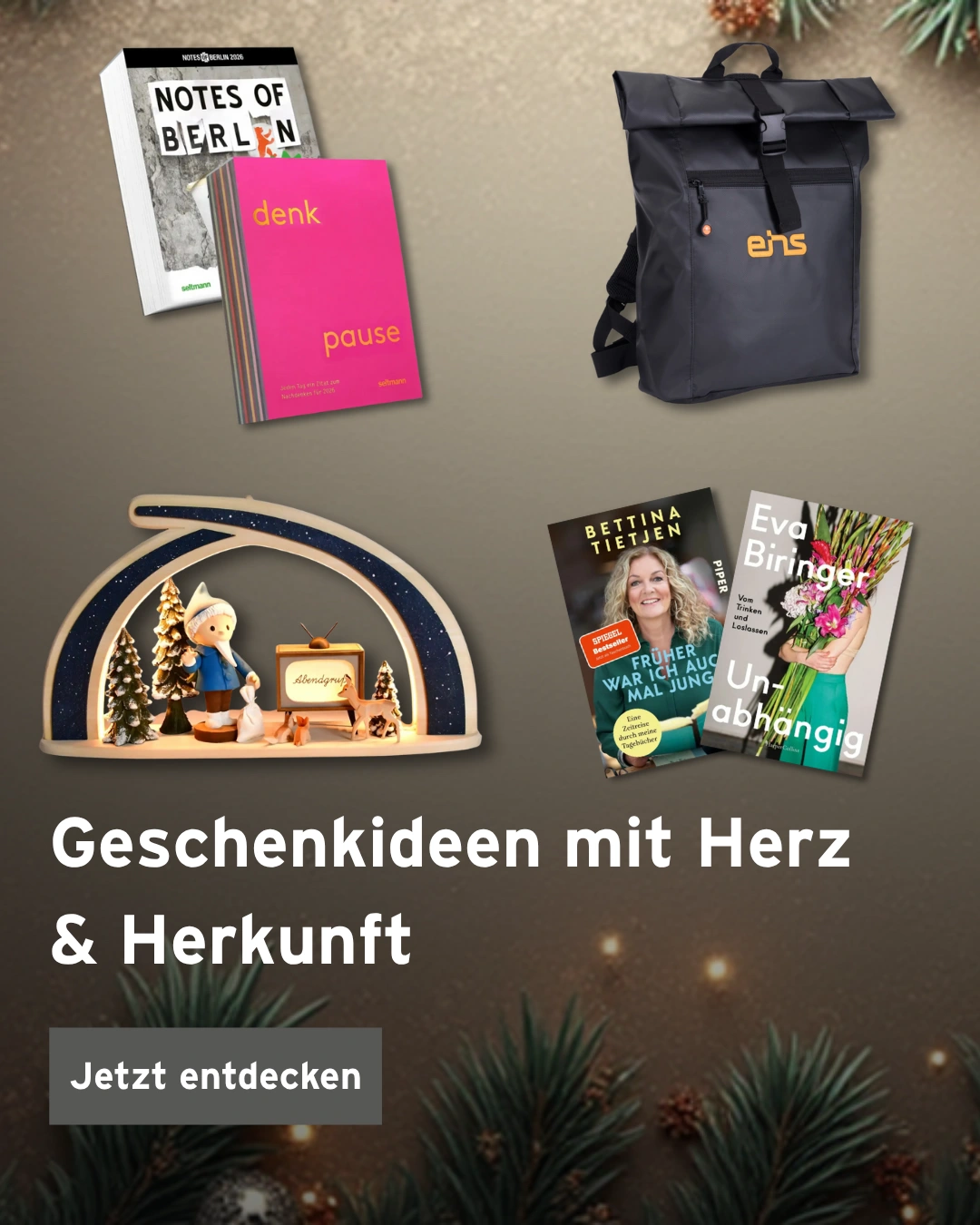 Weihnachten Geschenkideen Banner mobil
