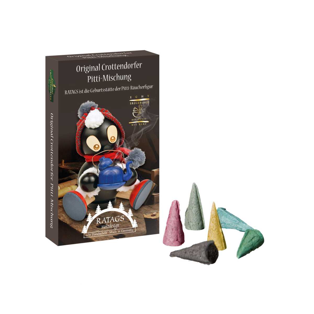 Pittiplatsch - Räucherkerzen Bunte Mischung