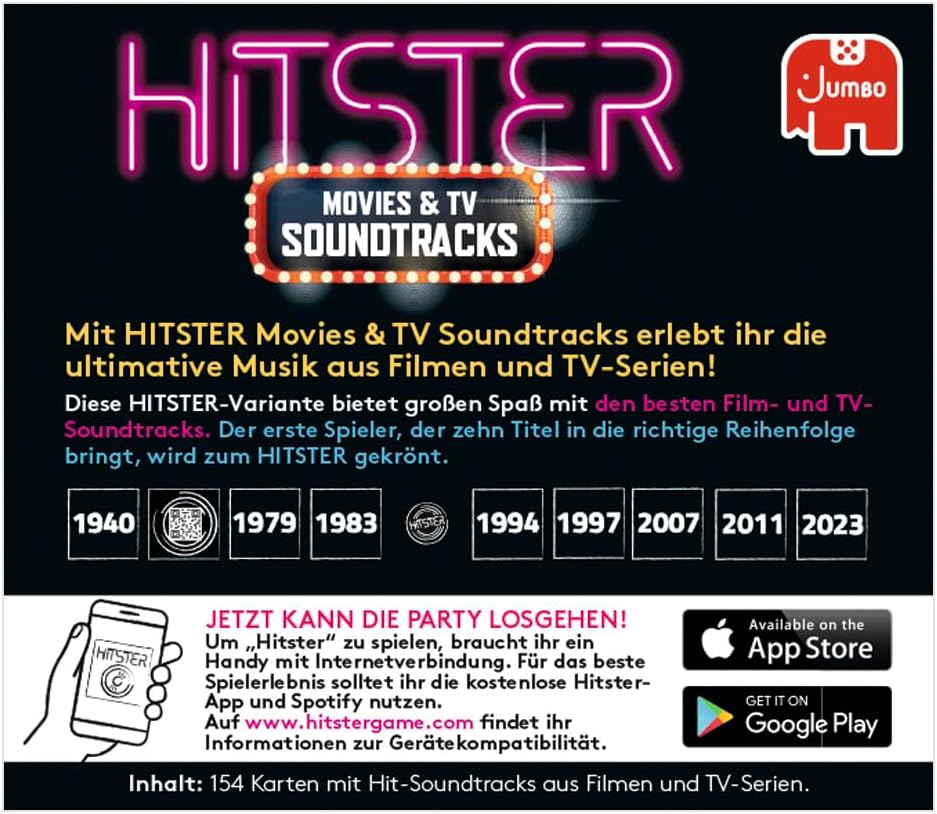 Hitster - Movies & TV Soundtracks - Verpackung Rückseite