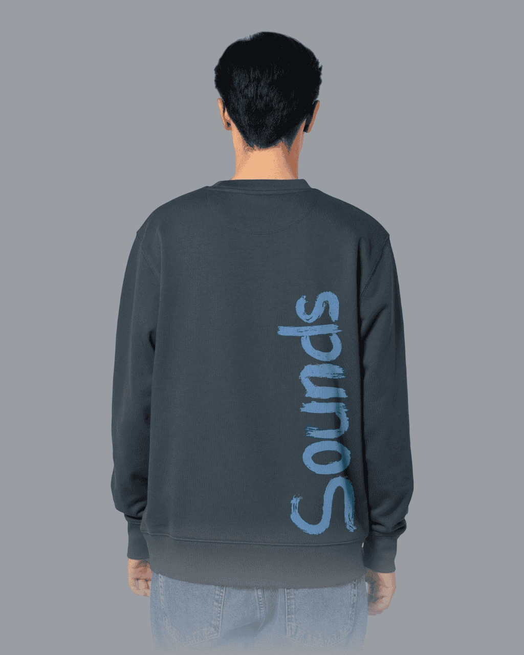 blau berlin sounds sweater grau rueckseite fade grau