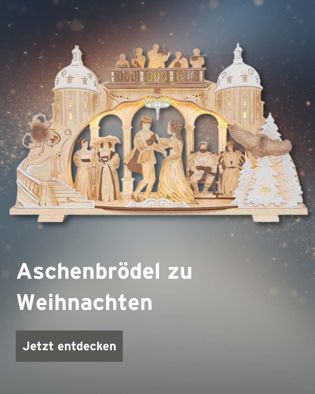 Aschenbrödel Holzkunst Weihnachten im rbb Shop
