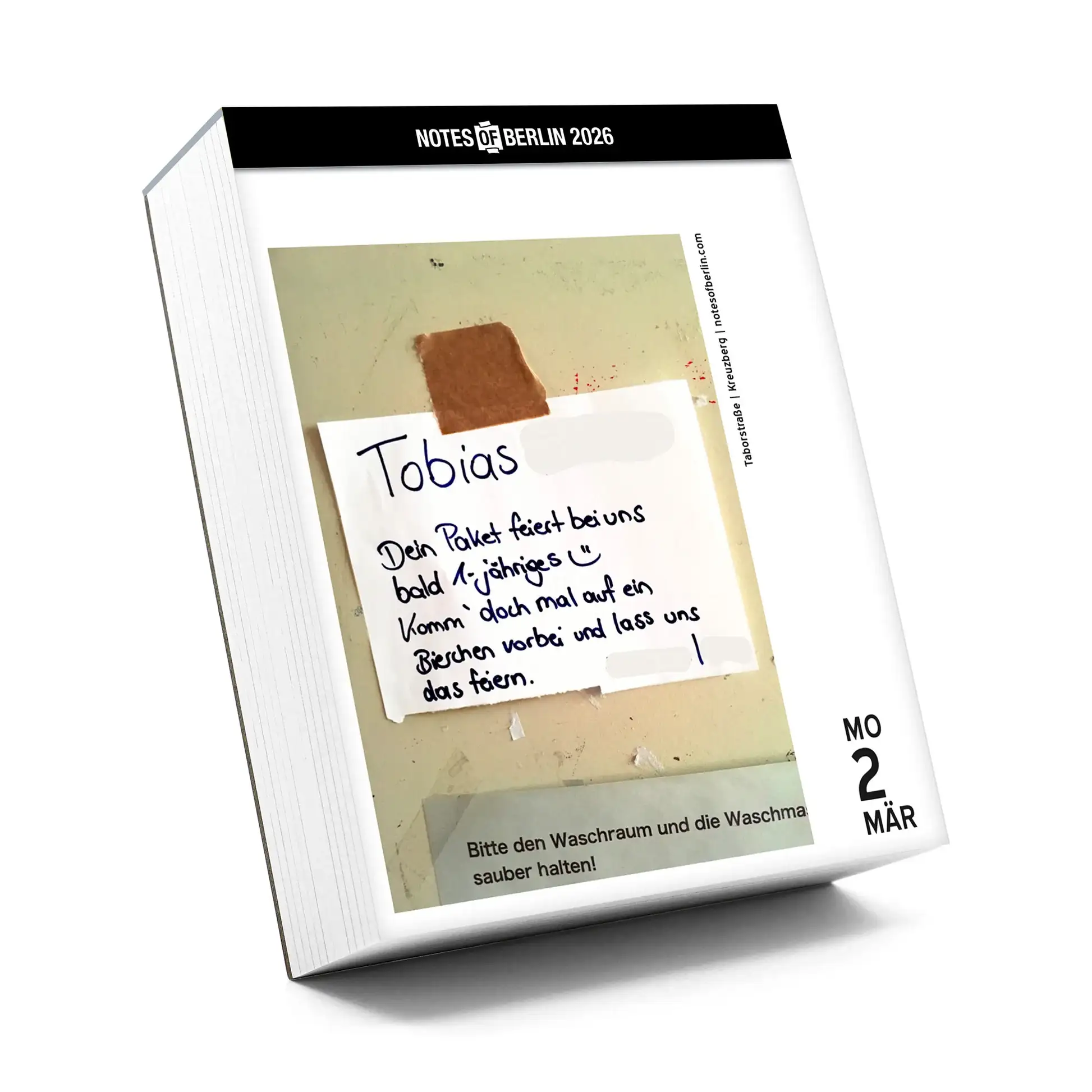 notes of berlin kalender zwei null zwei sechs beispielseite maerz