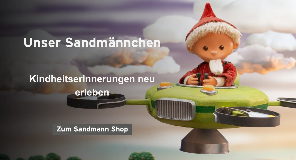 rbb Shop Banner tablet | Zum Sandmann Shop