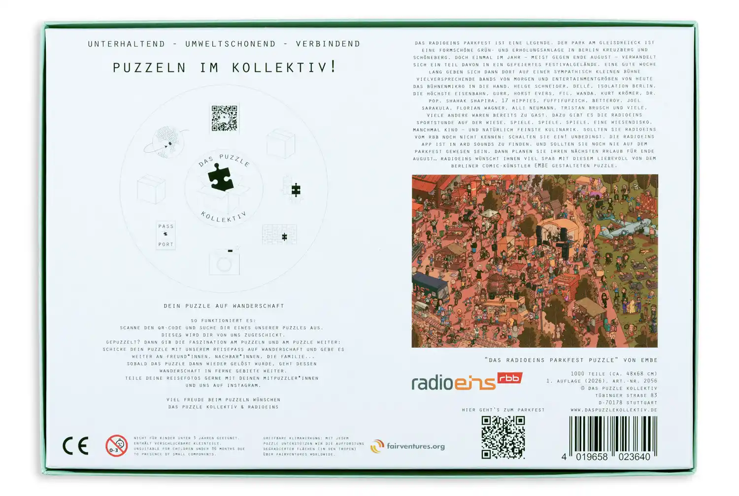 radioeins - Parkfest Puzzle (1.000 Teile)