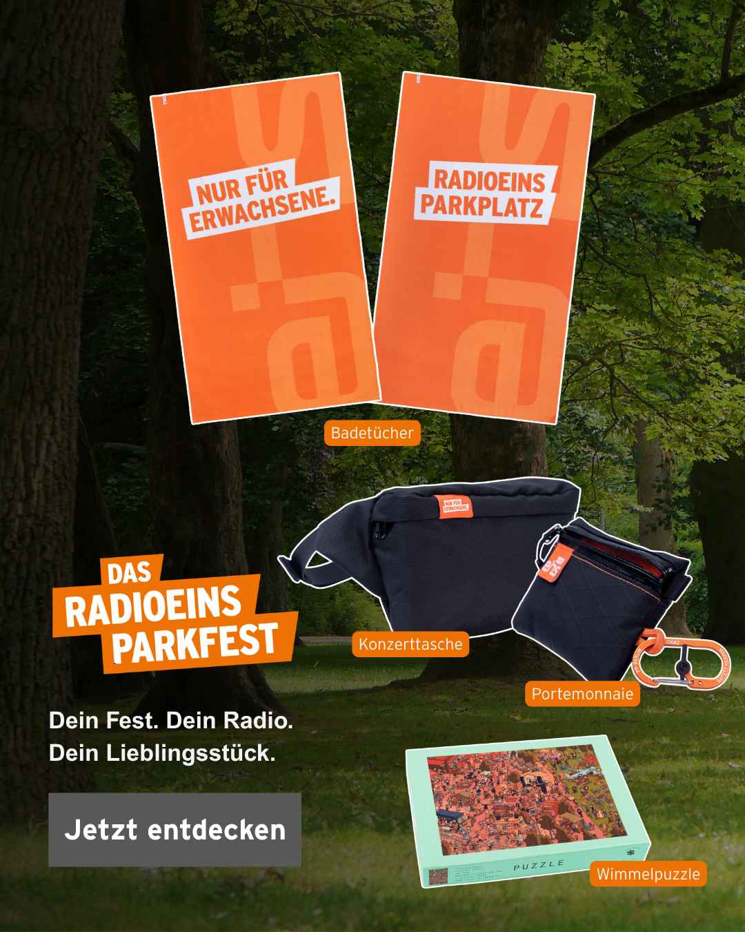 Das radioeins Parkfest 2026 Merchandise