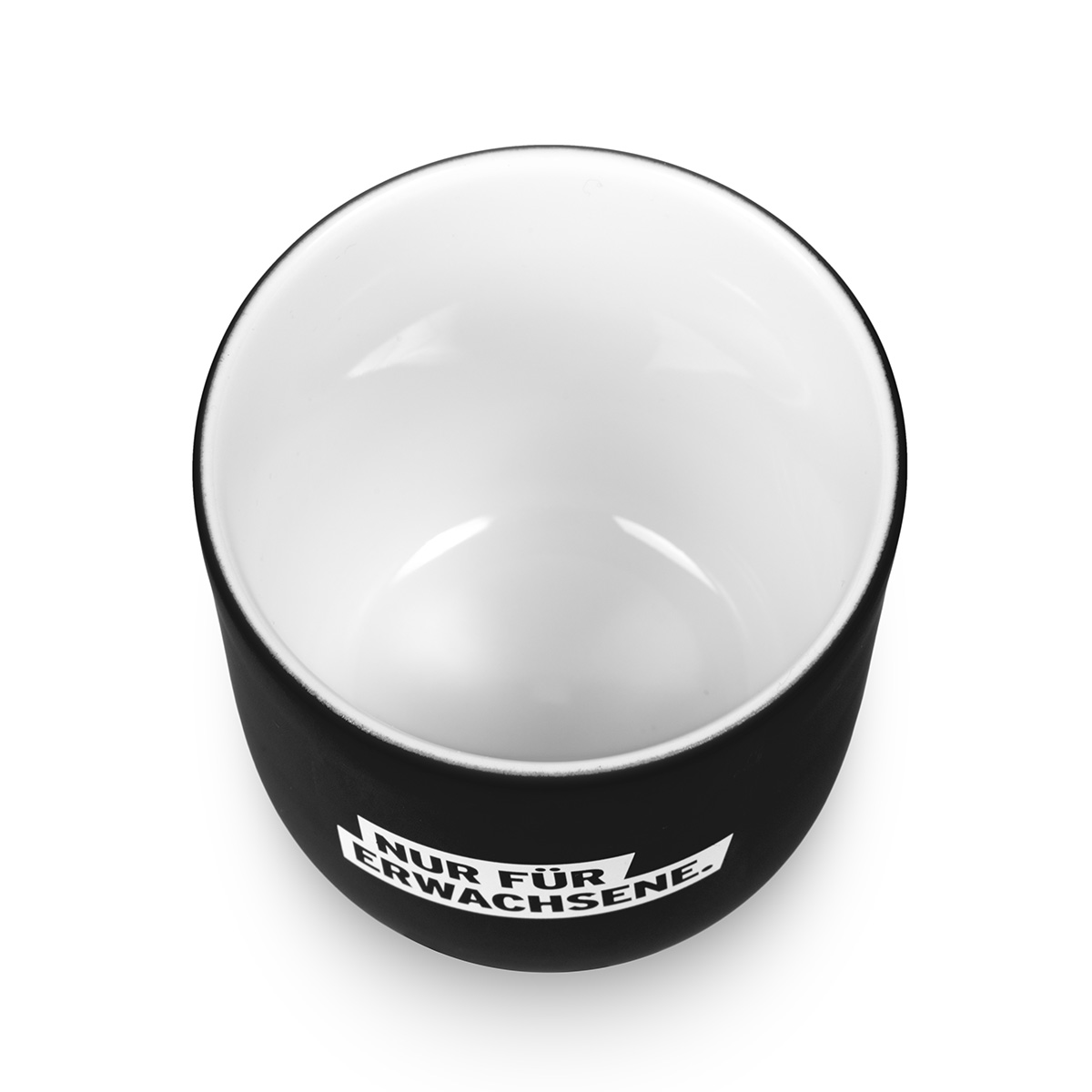 "Nur fÃ¼r Erwachsene" Kaffeebecher schwarz