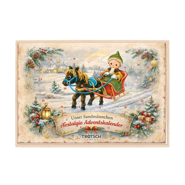 Unser Sandmännchen - Adventskalender-Karte Nostalgie\r\n