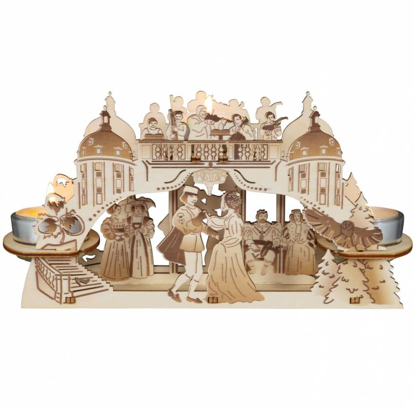 Drei Haselnüsse für Aschenbrödel - Kerzenhalter für 3 Teelichter