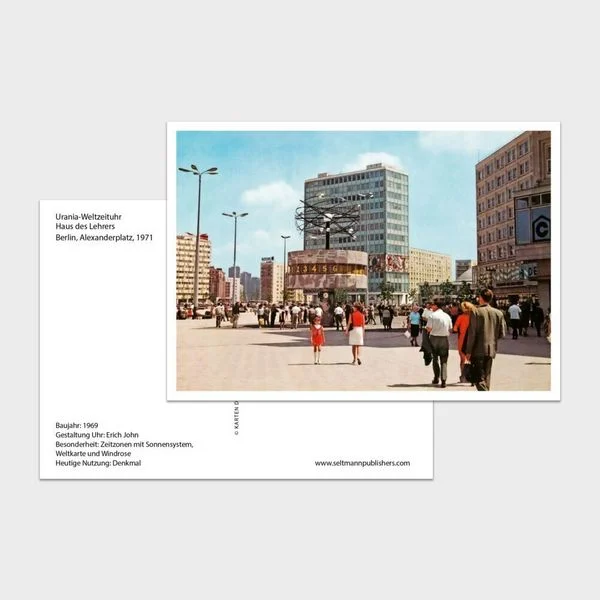 Karten der Moderne - Hardcoverbuch mit 100 Ansichtskarten aus der DDR