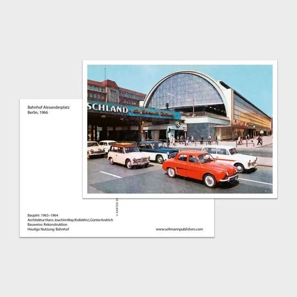 Karten der Moderne - Hardcoverbuch mit 100 Ansichtskarten aus der DDR