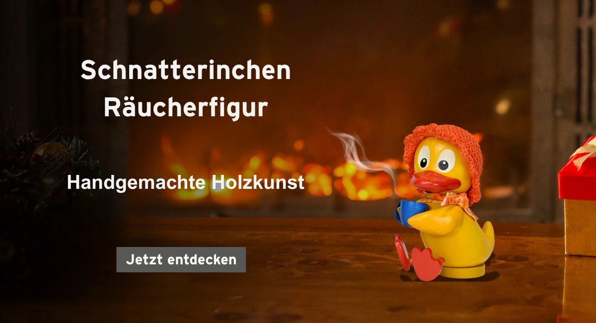 rbb Shop Banner tablet | Schnatterinchen Räucherfigur