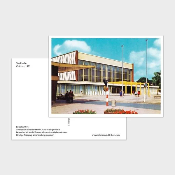 Karten der Moderne - Hardcoverbuch mit 100 Ansichtskarten aus der DDR
