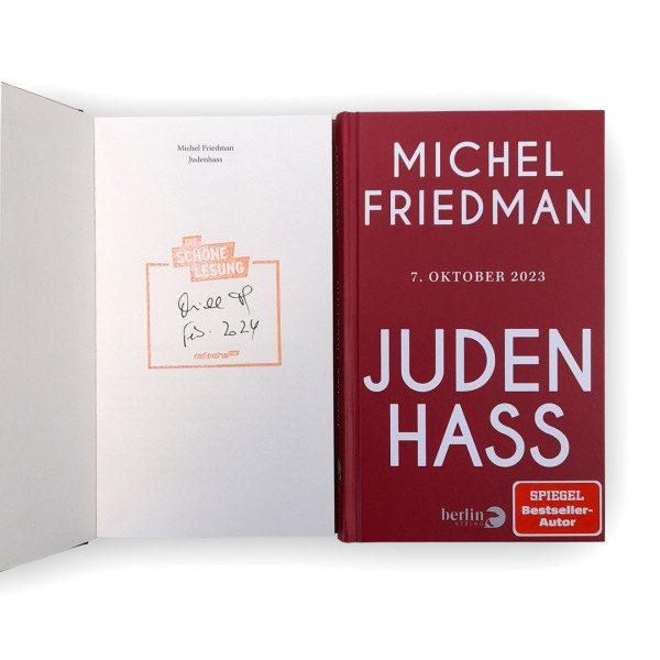Judenhass - Michel Friedman (signiertes Buch) Cover