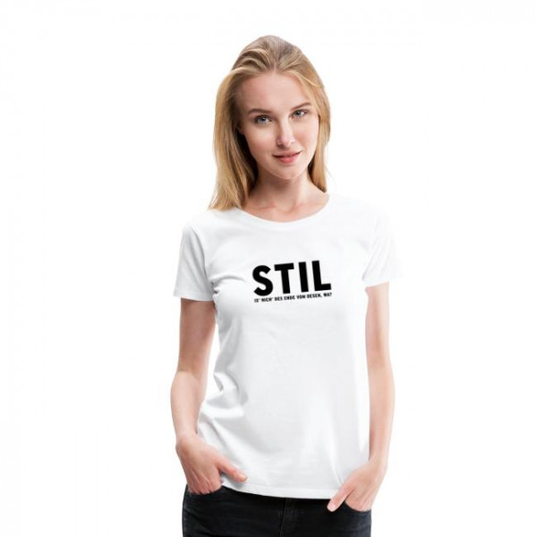 Warten auf´n Bus Frauen T-Shirt - Stil is nicht das Ende vom Besen, wa?- Spreadshirt