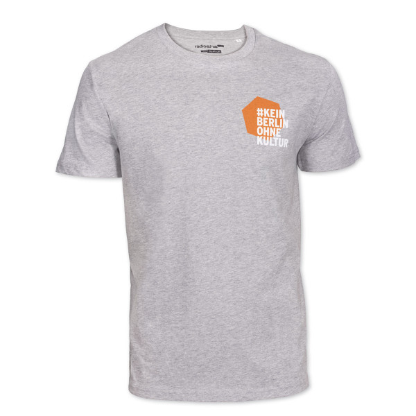 #KeinBerlinohneKultur T-Shirt Grau-Orange