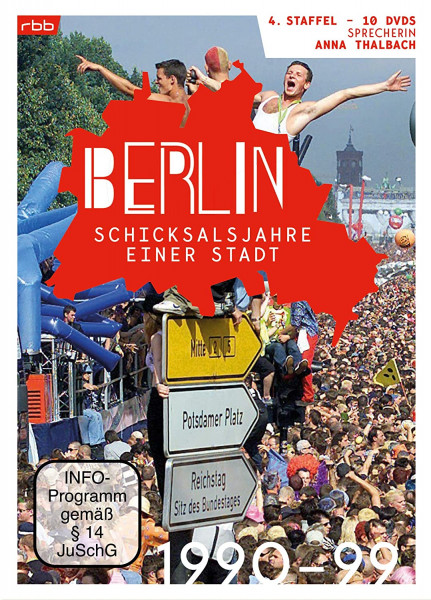 Berlin - Schicksalsjahre einer Stadt - 1990 bis 1999 - komplette 4. Staffel (10er DVD-Box)